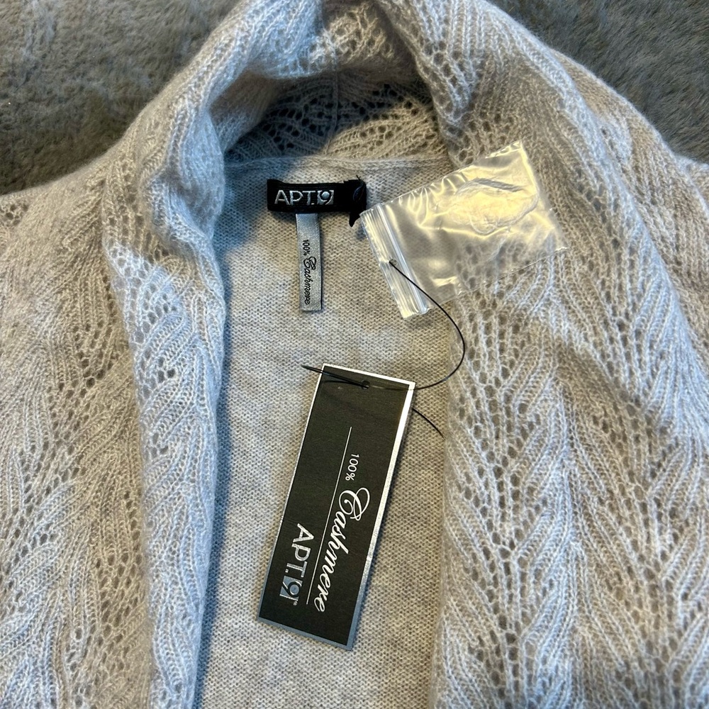 Apt. 9 Women's Gray 100% Cashmere Sweater
